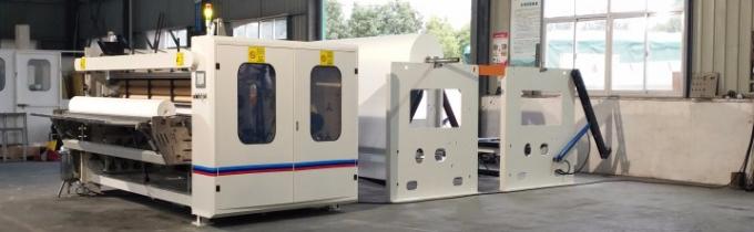 Tecido de toalete do rebobinamento do quadro do PLC que faz suportes da máquina 7.5KW 2 4