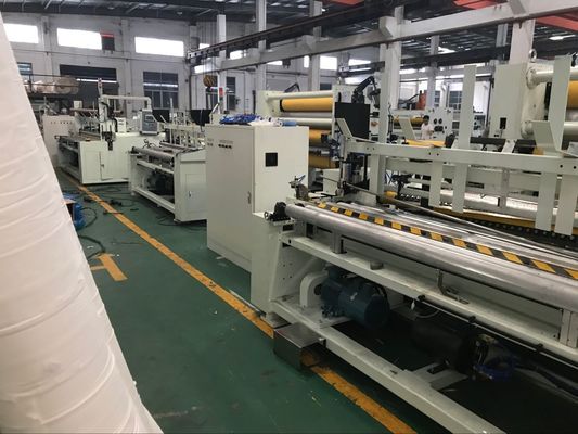 tecido de toalete automático do rolo enorme da talhadeira 380V que faz a máquina