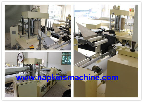 7.5KW 4 guardanapo de lenço de papel da dobradura 330mm que faz a máquina