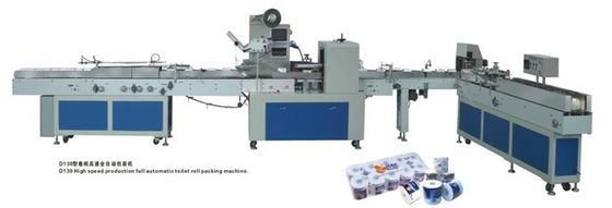 Máquina de embalagem do rolo de toalete do tela táctil do PLC