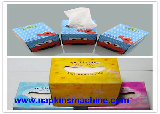tecido facial da caixa do cubo 380V que faz a máquina, 80 m Min Tissue Paper Maker Machine