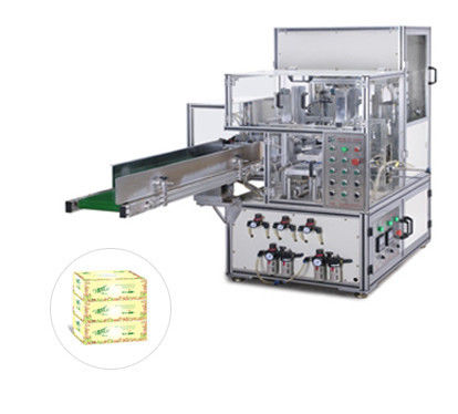 Máquina de embalagem automática da caixa do tecido facial do de alta capacidade para a linha completa
