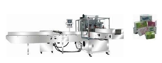 Máquina de embalagem automática da caixa do tecido facial do de alta capacidade para a linha completa