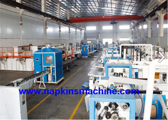 100 tiram/Min Tissue Paper Maker, linha de produção do tecido facial do PLC do tamanho de 210mm