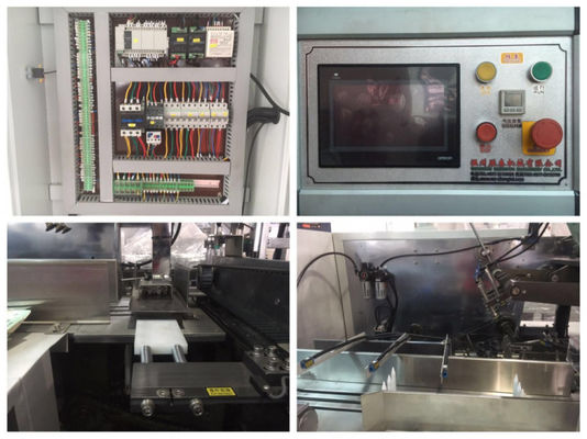 Máquina de embalagem do tecido facial da caixa do PLC de 85 caixas/minuto