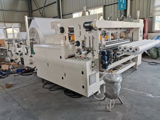 papel higiênico do tela táctil do PLC da largura de 1400mm que converte a máquina