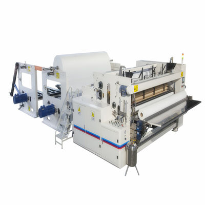 Rolo de toalete do rebobinamento da máquina de corte do lenço de papel do PLC 200m/min