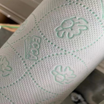 Rolo de toalete do rebobinamento da máquina de corte do lenço de papel do PLC 200m/min