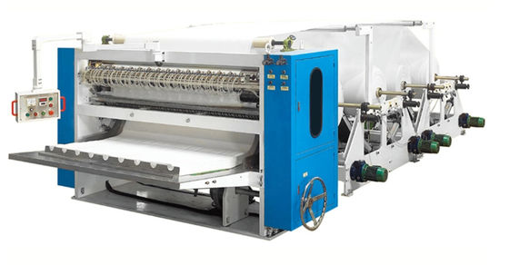 Linha de produtos macia 8KW de toalha de banho do PLC de Interfold do algodão