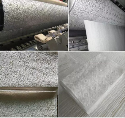 folhas da máquina 4800 do tecido facial de Interfold do CE 380V/Min Edge Embossing