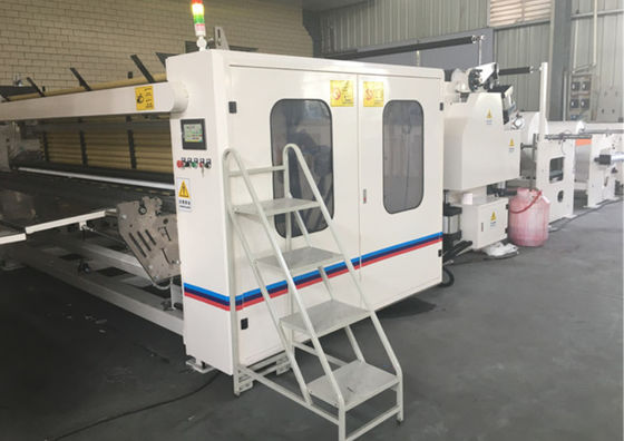 Tecido de toalete da largura de HMI 3500mm que faz o PLC de Siemens do rolo da máquina 76mm