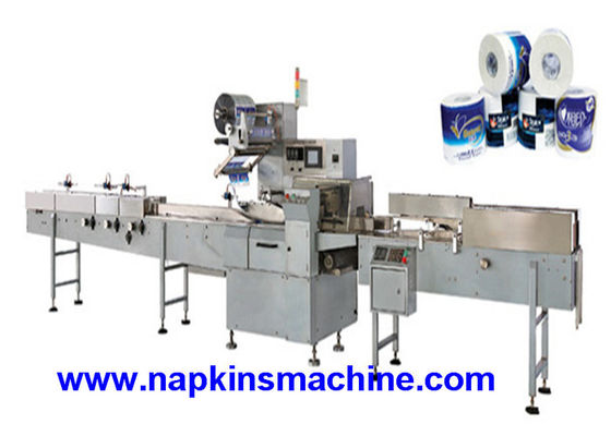 Máquina de embalagem do rolo de toalete do MOTOR de SIEMENS de 55 sacos/minuto